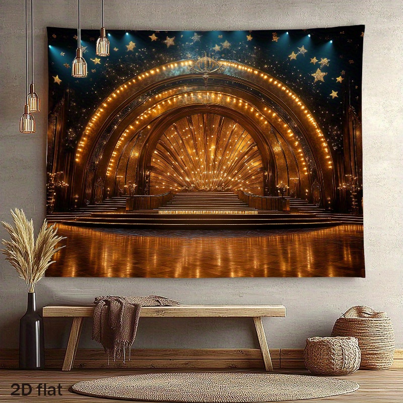 Luxury Golden Theater Stage Ar - Home Cinema Wall Lights reseña y precio