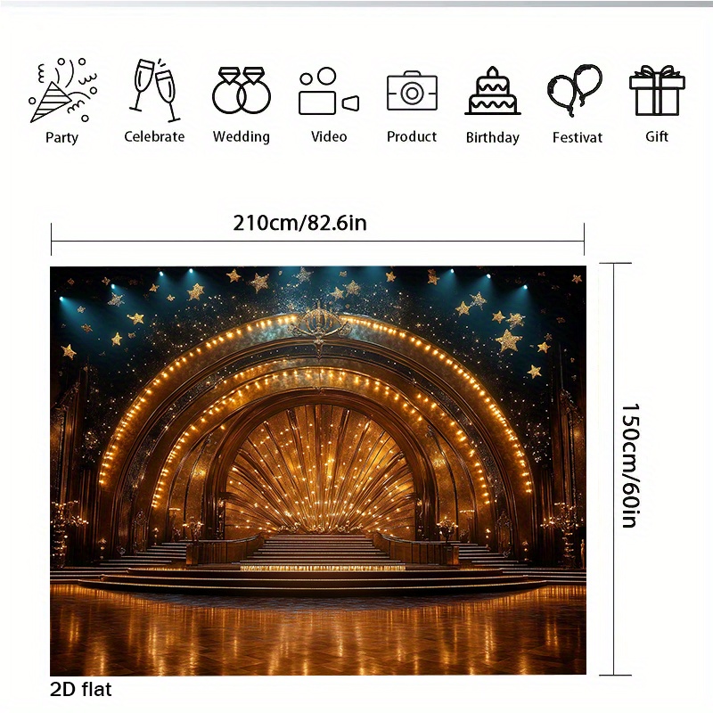 Luxury Golden Theater Stage Ar - Home Cinema Wall Lights reseña y precio