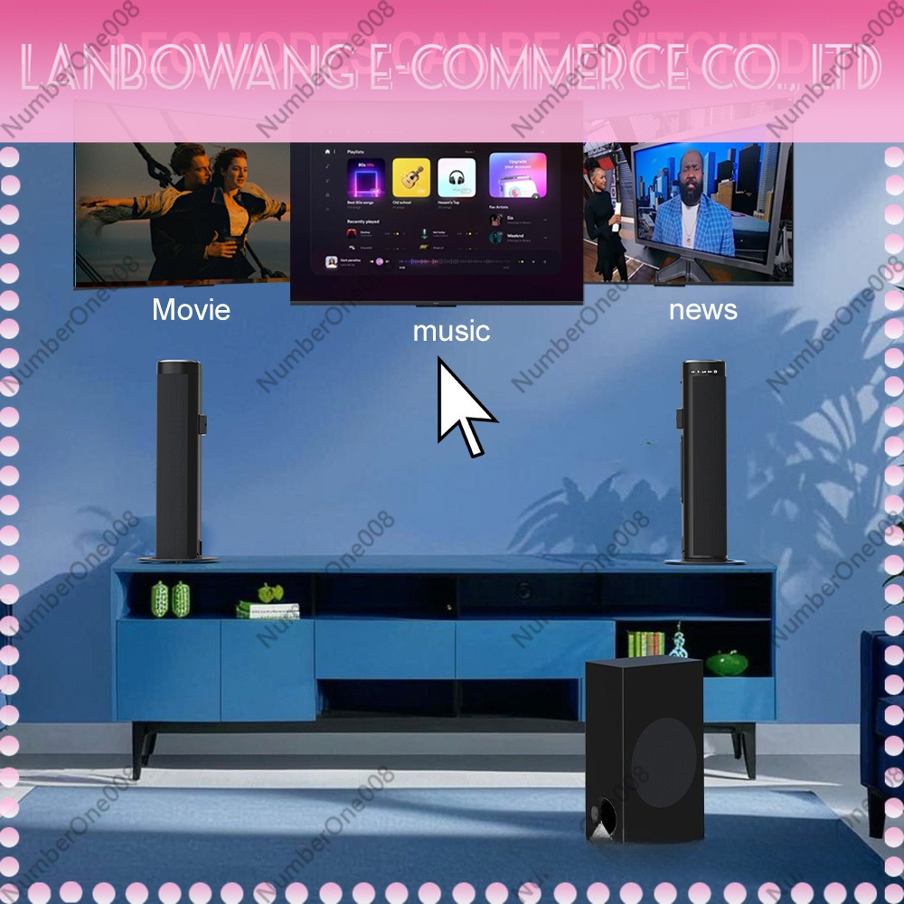 2.1 Channel Soundbar Bluetooth - Home Cinema Wall Lights reseña y precio