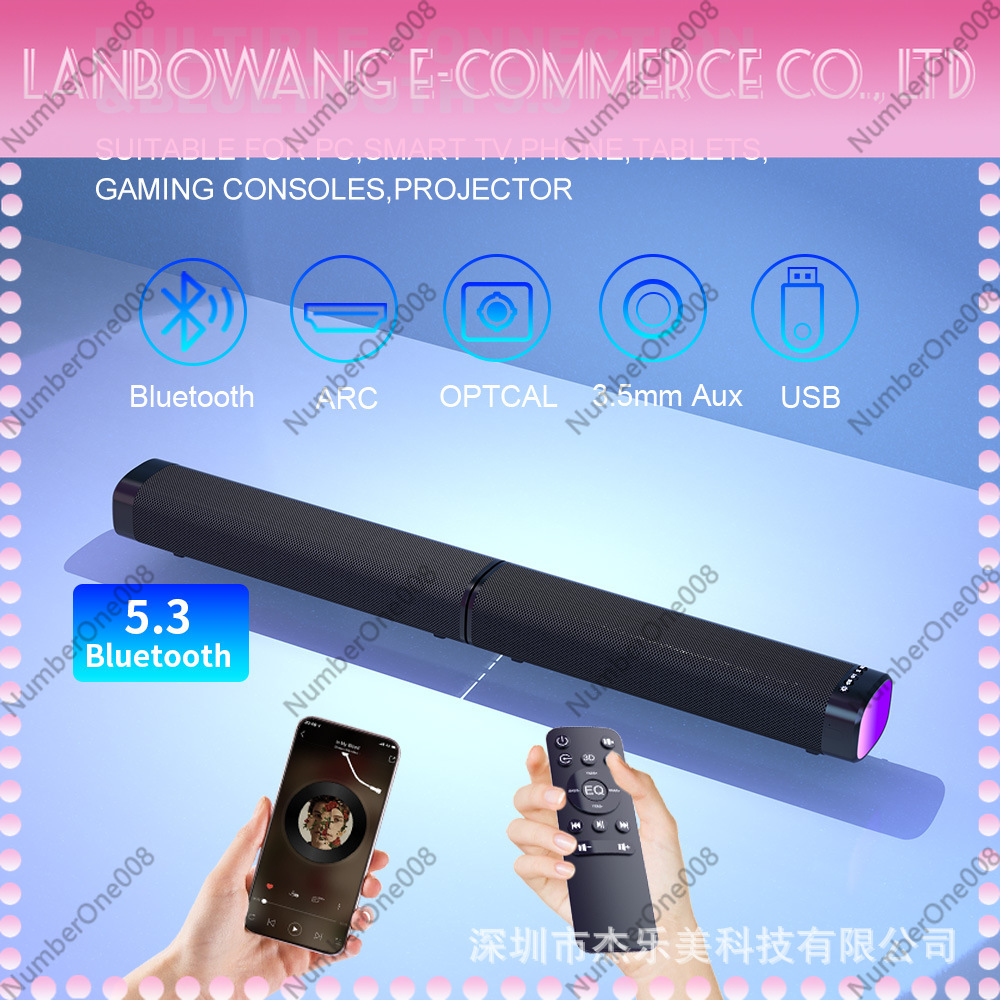 2.1 Channel Soundbar Bluetooth - Home Cinema Wall Lights reseña y precio