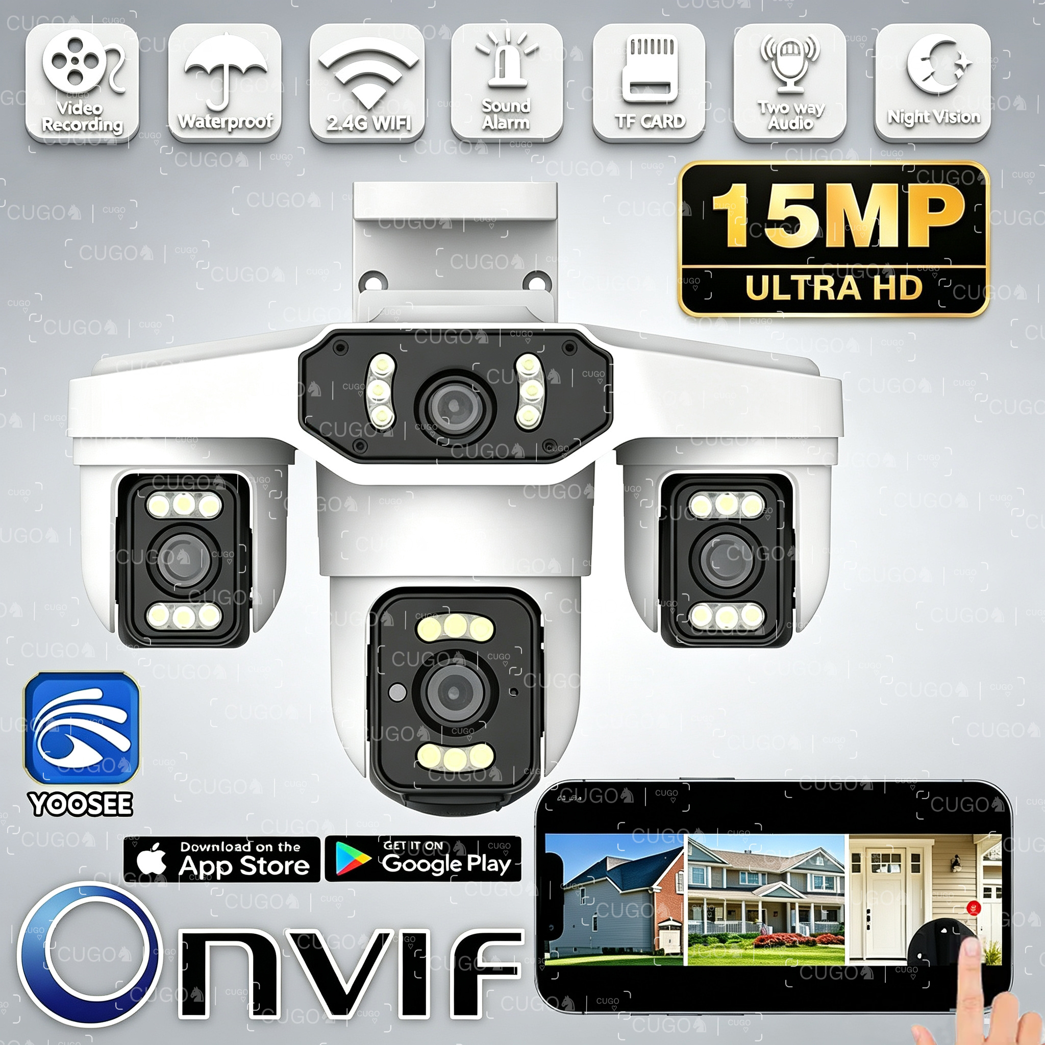 Yoosee 15MP 8K IP Camera Three - Home Cinema Screen reseña y precio