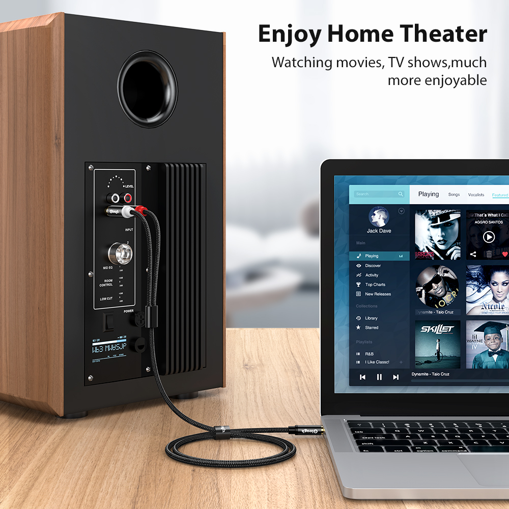Elough RCA Cable AUX RCA Speak - Genius Home Cinema reseña y precio