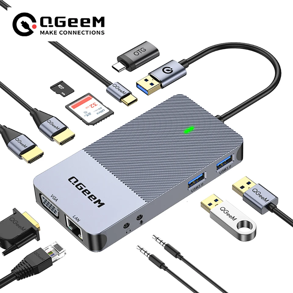 QGeeM USB 3.0 Docking Station, - Home Cinema Usb reseña y precio