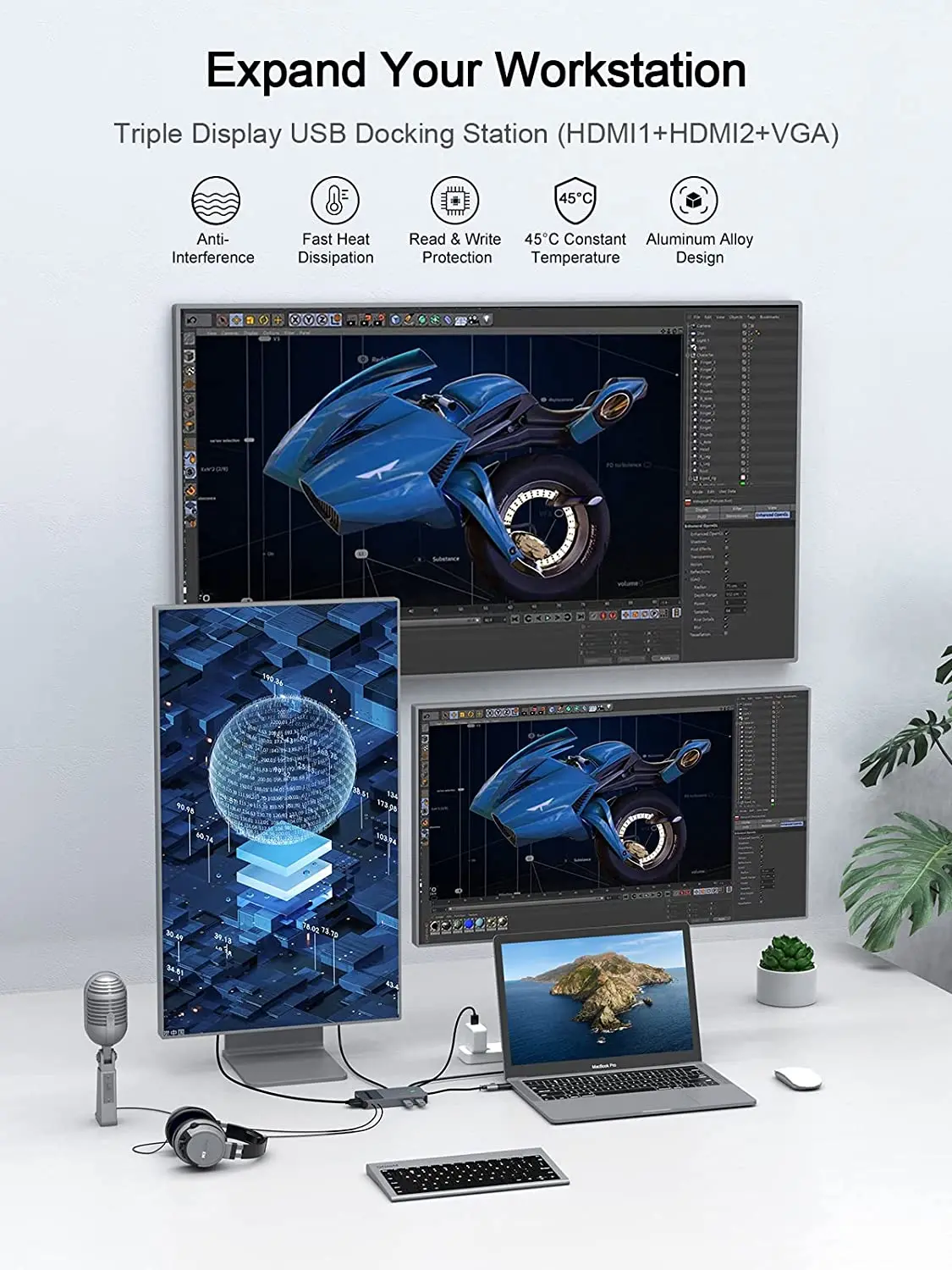 QGeeM USB 3.0 Docking Station, - Home Cinema Usb reseña y precio