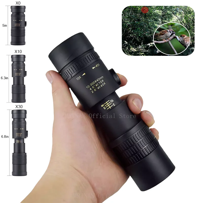 Powerful 10-300x40 HD Monocula - Home Cinema Center reseña y precio