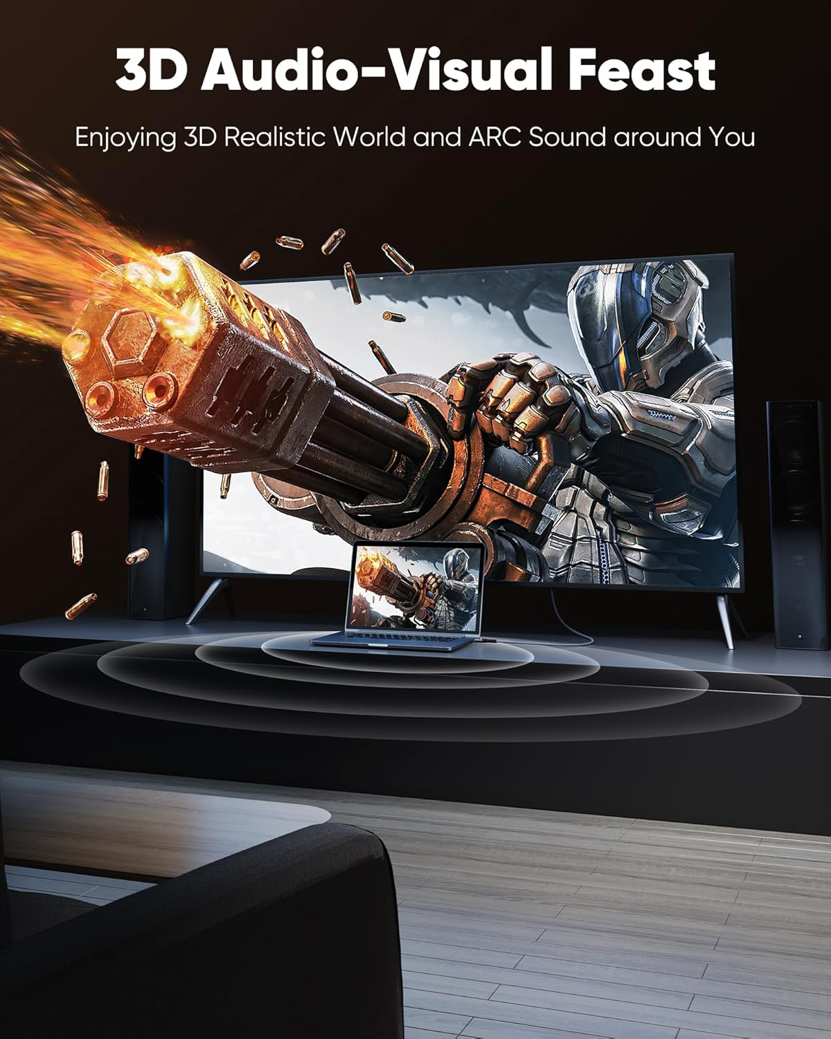 Short HDMI 2.0 Cable 4K 60Hz 5 - Hdmi Arc Cable reseña y precio