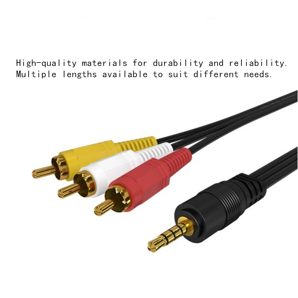 3.5mm to 3 RCA Audio Video Cab - Genius Home Cinema reseña y precio