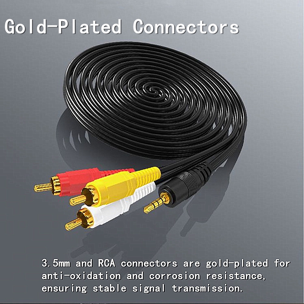 3.5mm to 3 RCA Audio Video Cab - Genius Home Cinema reseña y precio