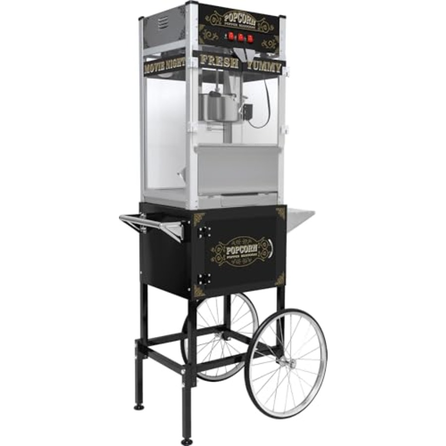 Popcorn Machine with Cart Whee - Popcorn Machine Home reseña y precio