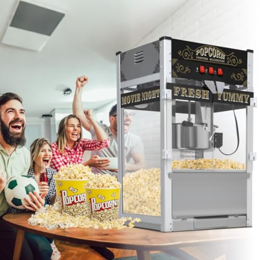 Popcorn Machine with Cart Whee - Popcorn Machine Home reseña y precio