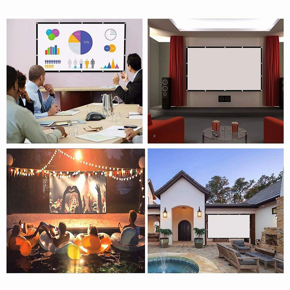 16:9 Ratio Hight-density Porta - Home Cinema Screen reseña y precio