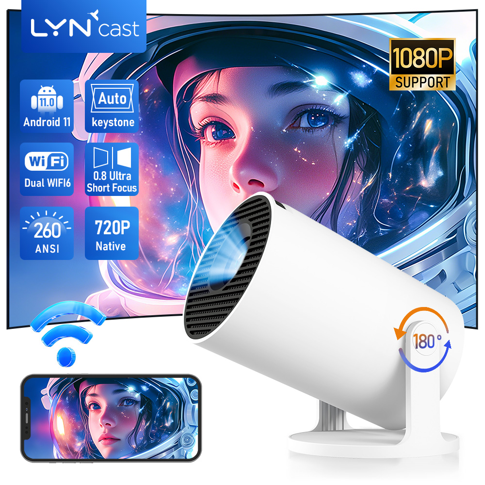 LynCast Projector X1BQ 4K Andr - Video Home Cinema reseña y precio