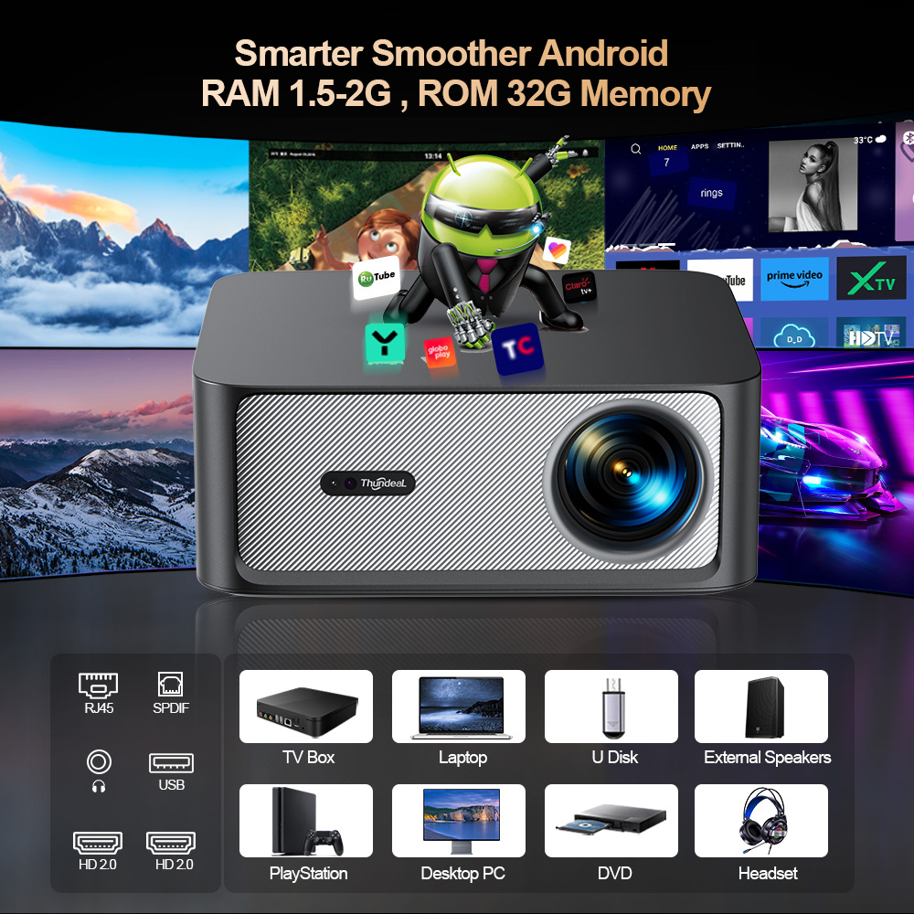 ThundeaL 3000Ansi 4K Full HD P - Video Home Cinema reseña y precio