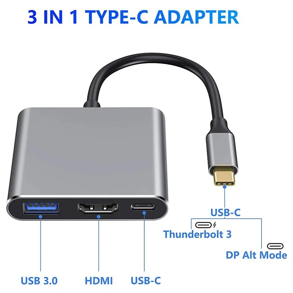 USB C HUB 3-in-1 Multiports Ad - Home Cinema Usb reseña y precio