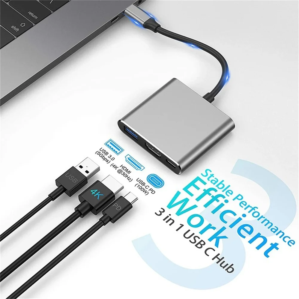 USB C HUB 3-in-1 Multiports Ad - Home Cinema Usb reseña y precio