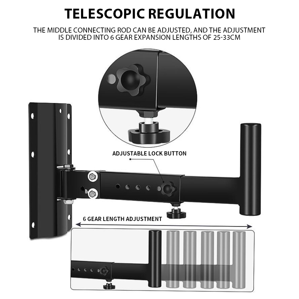 1 Pair Speaker Wall Mounts Bra - Wall Mount Speaker reseña y precio