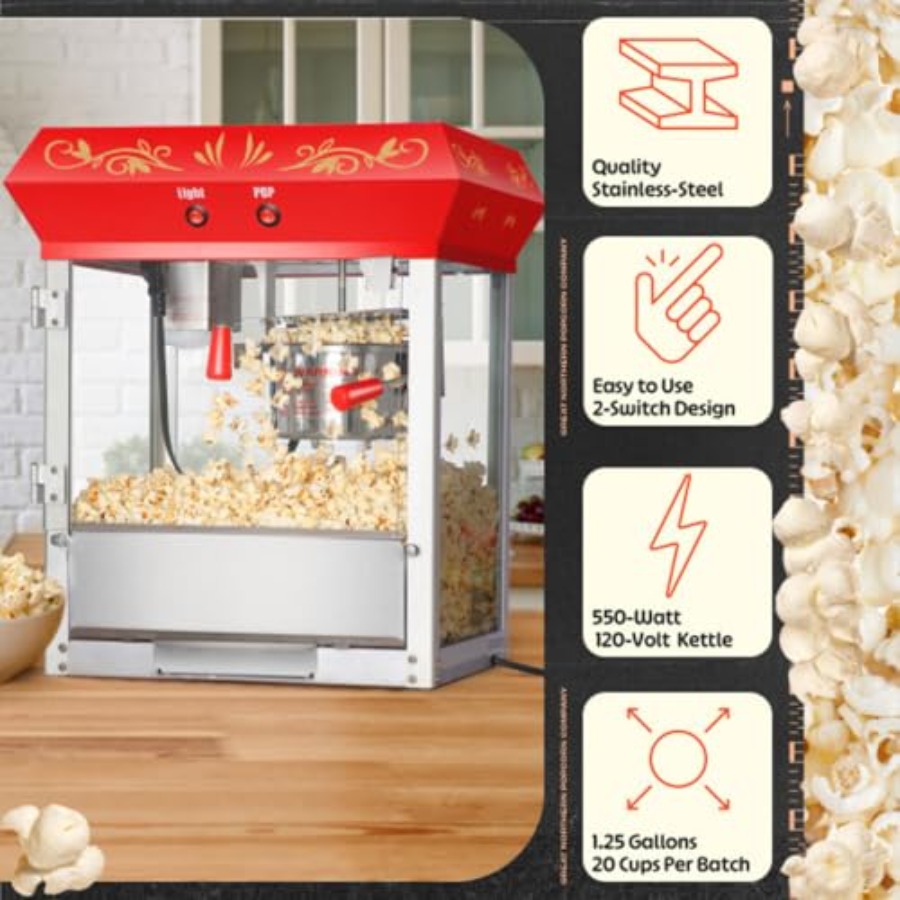 Popcorn Machine 4oz Popper wit - Popcorn Machine Home reseña y precio