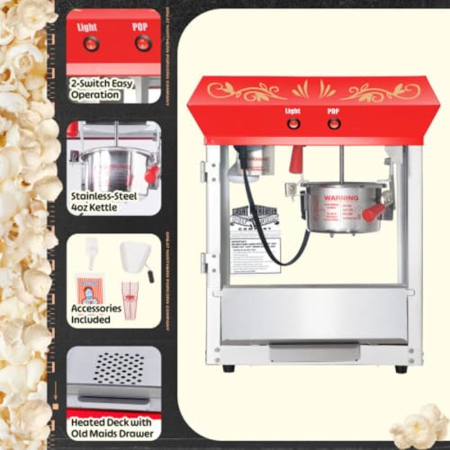 Popcorn Machine 4oz Popper wit - Popcorn Machine Home reseña y precio