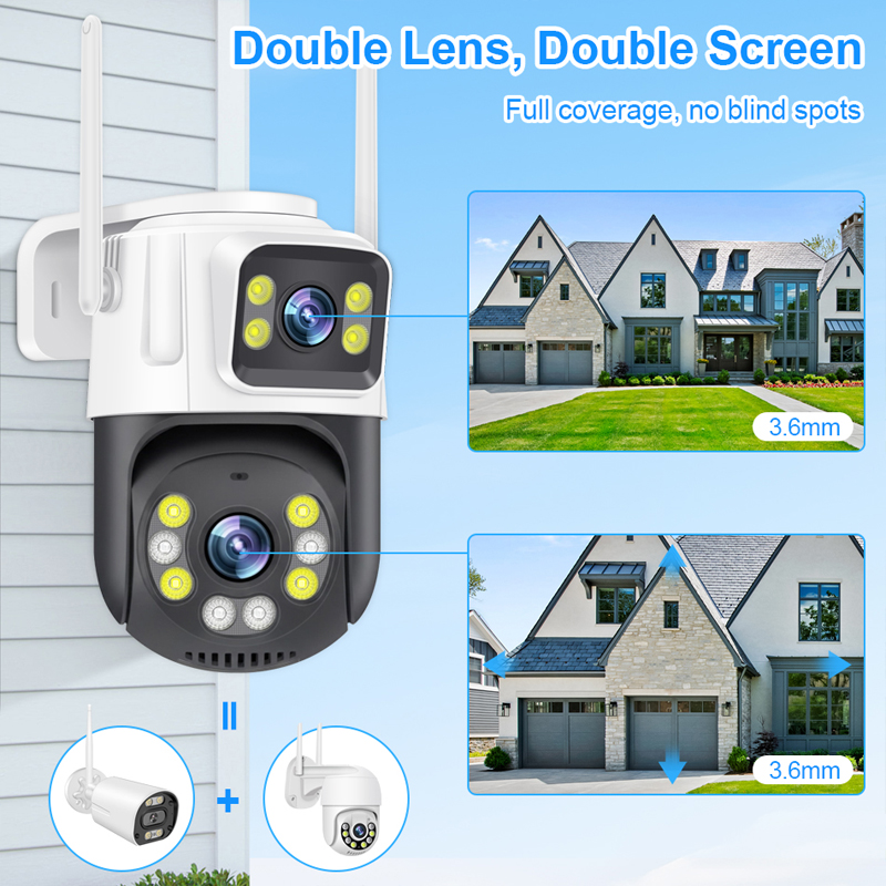 Smar PTZ Wifi Camera 6MP Dual  - Home Cinema Screen reseña y precio