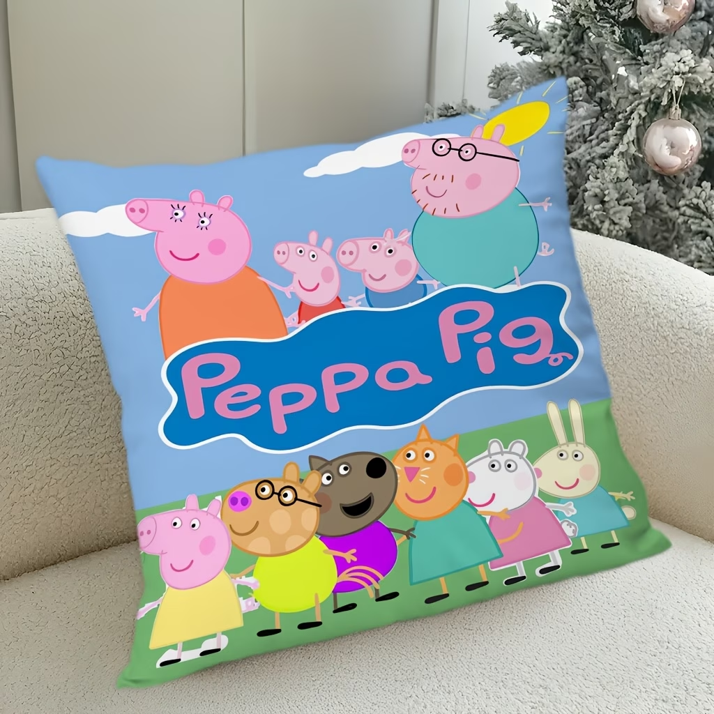 1pc Peppa Pig Throw Pillow Cov - Recliner Sofa Cover reseña y precio