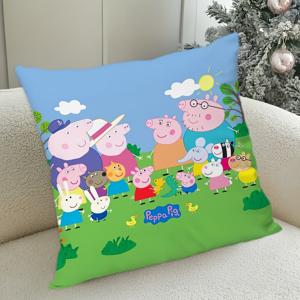 1pc Peppa Pig Throw Pillow Cov - Recliner Sofa Cover reseña y precio