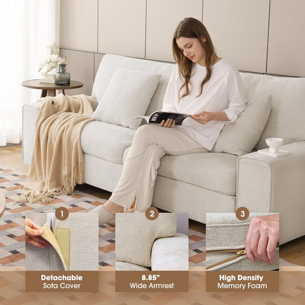 Modern Loveseat Sofa for Livin - Recliner Sofa Cover reseña y precio