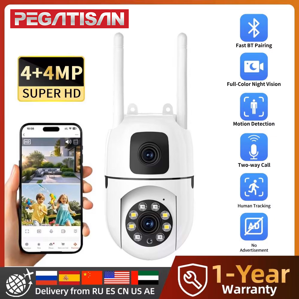 8MP HD Wifi Surveillance PTZ C - Home Cinema Screen reseña y precio