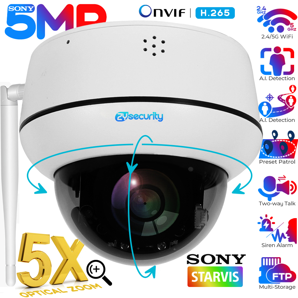 5MP Wifi Dome PTZ Camera 5X Op - Home Cinema Sony reseña y precio