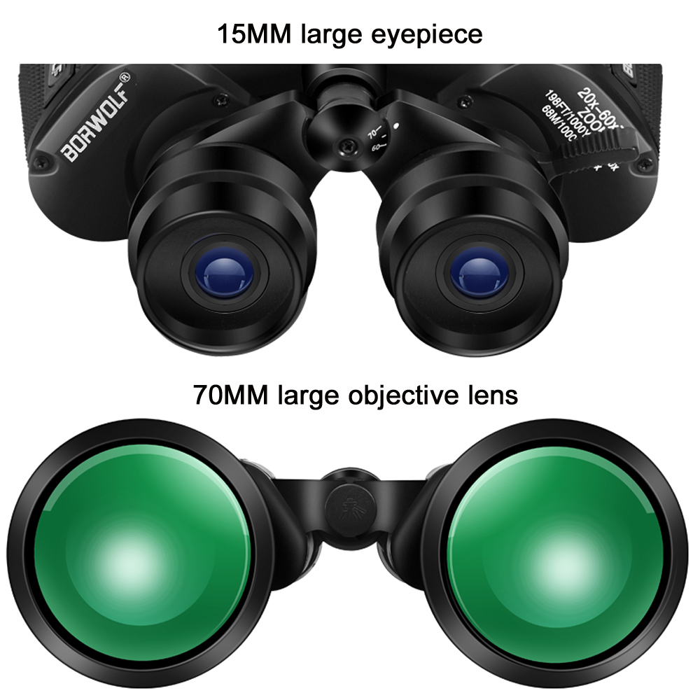 BORWOLF 20-60X70 Binoculars Hi - Home Cinema Center reseña y precio