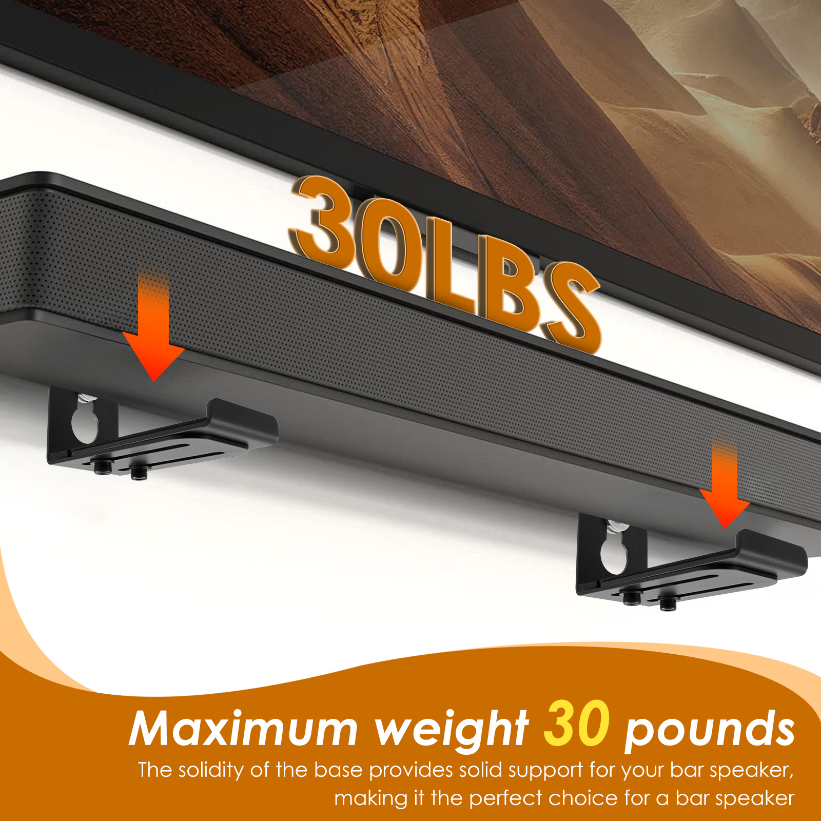 2Pcs Soundbar Speaker Stands W - Wall Mount Speaker reseña y precio