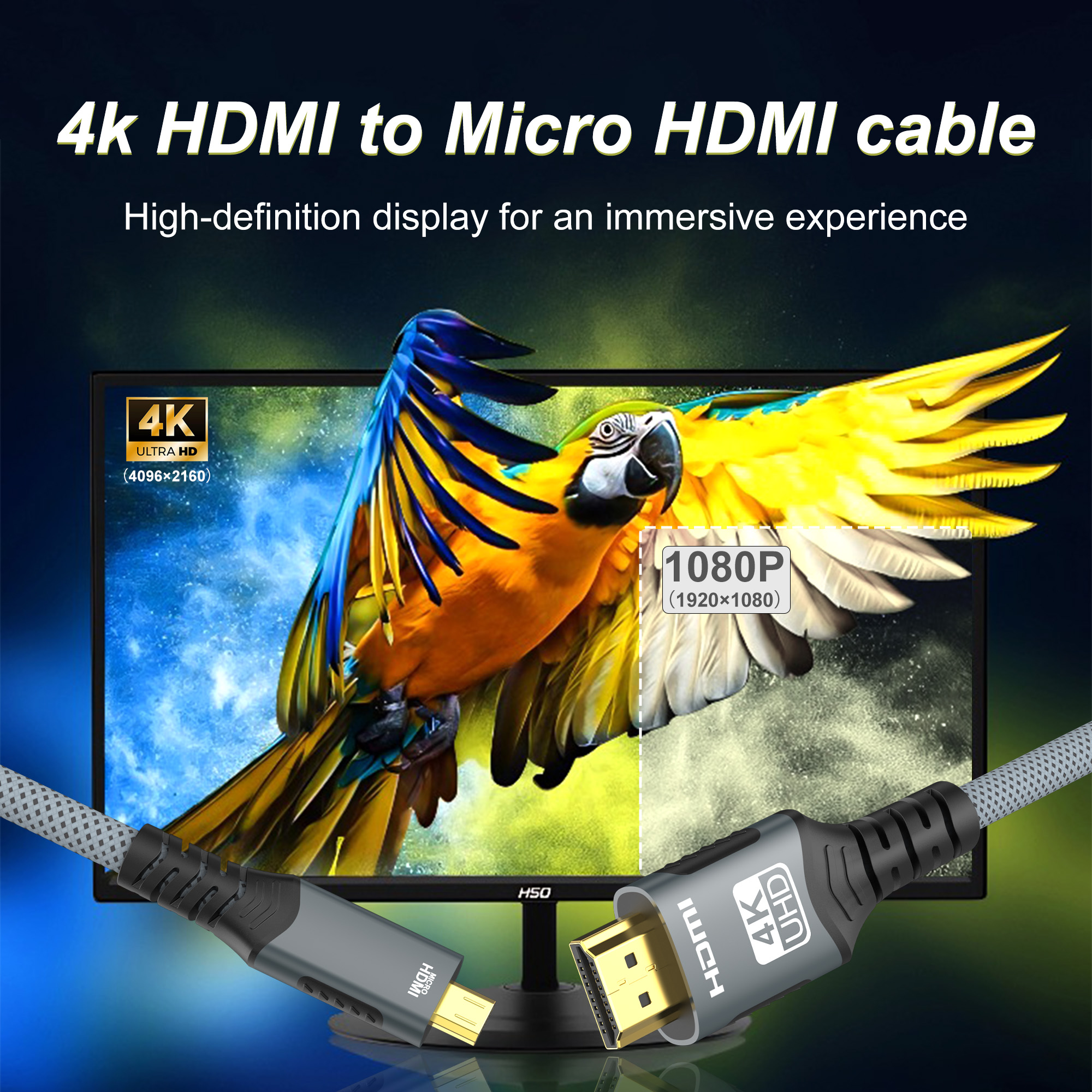 4K Micro HDMI-Compatible to HD - Hdmi Arc Cable reseña y precio