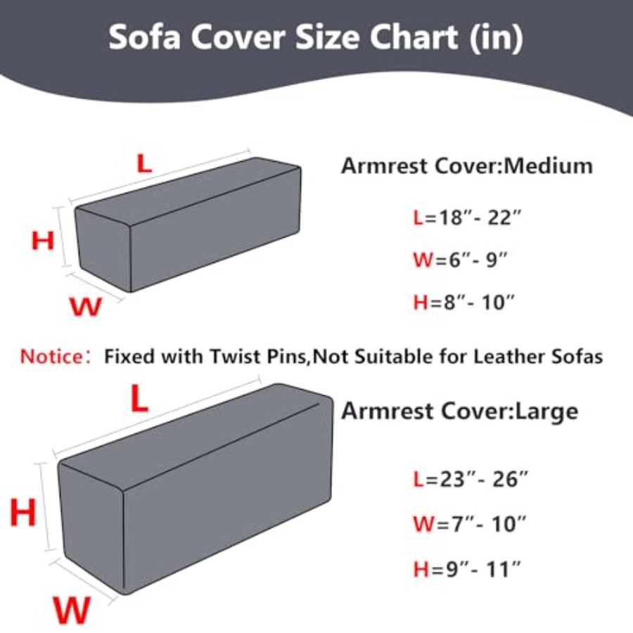 Sofa Arm Covers Recliner Couch - Recliner Sofa Cover reseña y precio
