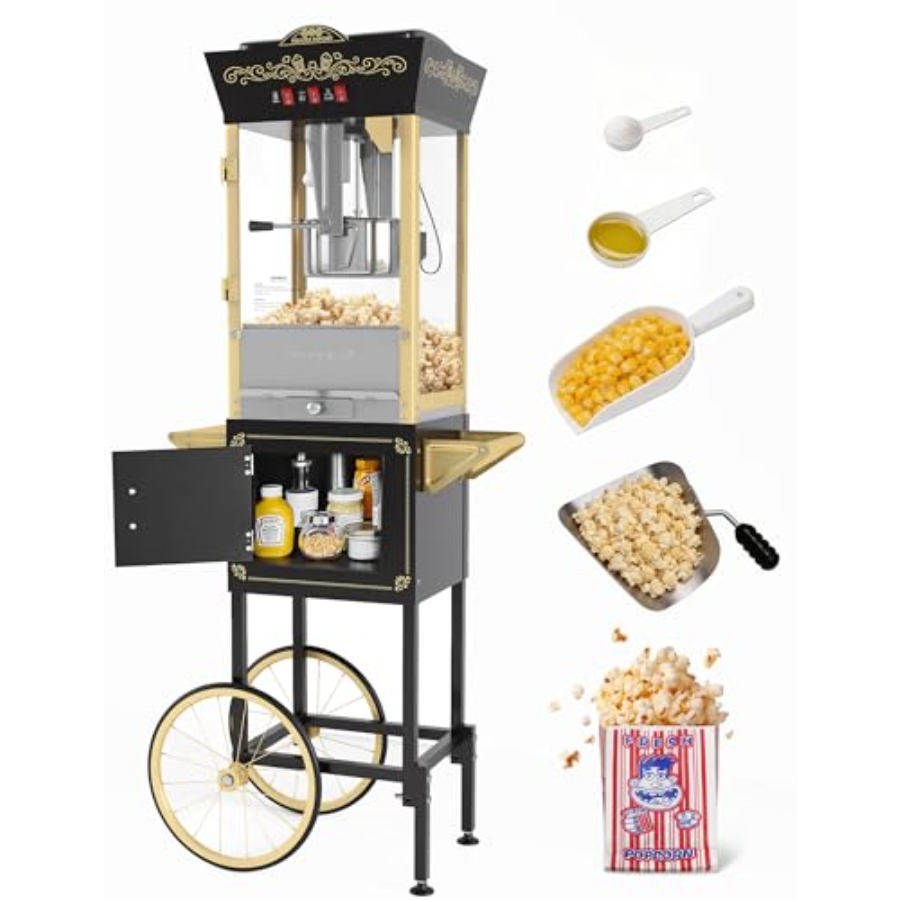 Retro Professional Popcorn Mak - Popcorn Machine Home reseña y precio