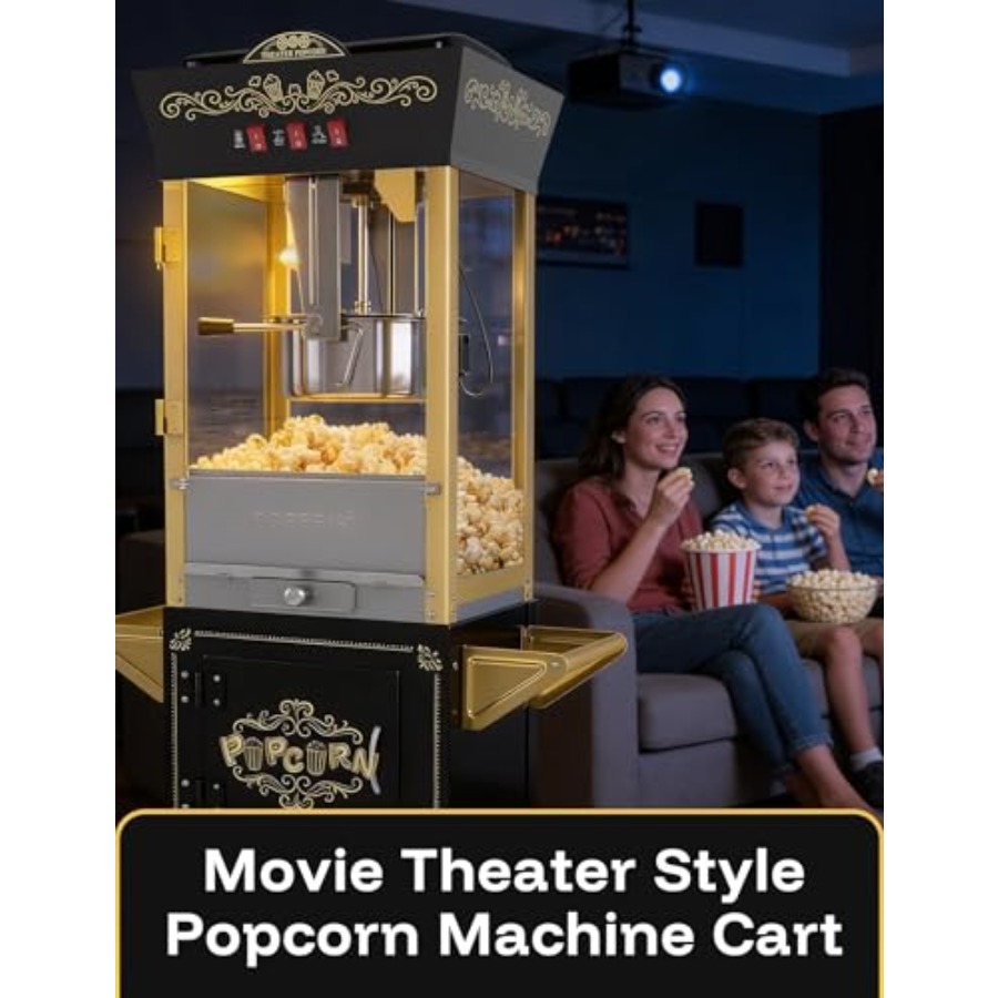 Retro Professional Popcorn Mak - Popcorn Machine Home reseña y precio