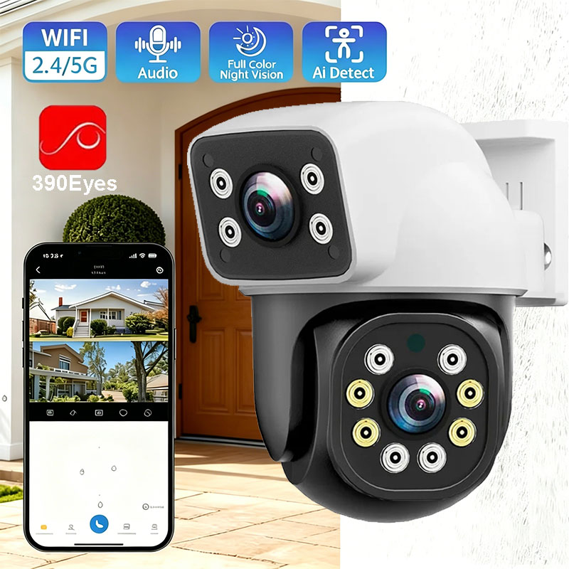 8MP Dual Lens WiFi IP Camera A - Home Cinema Sony reseña y precio