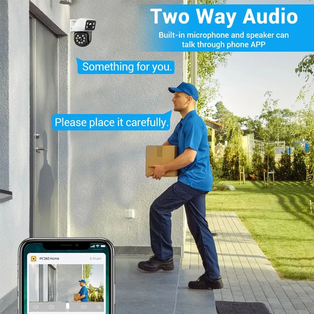 8MP Dual Lens WiFi IP Camera A - Home Cinema Sony reseña y precio