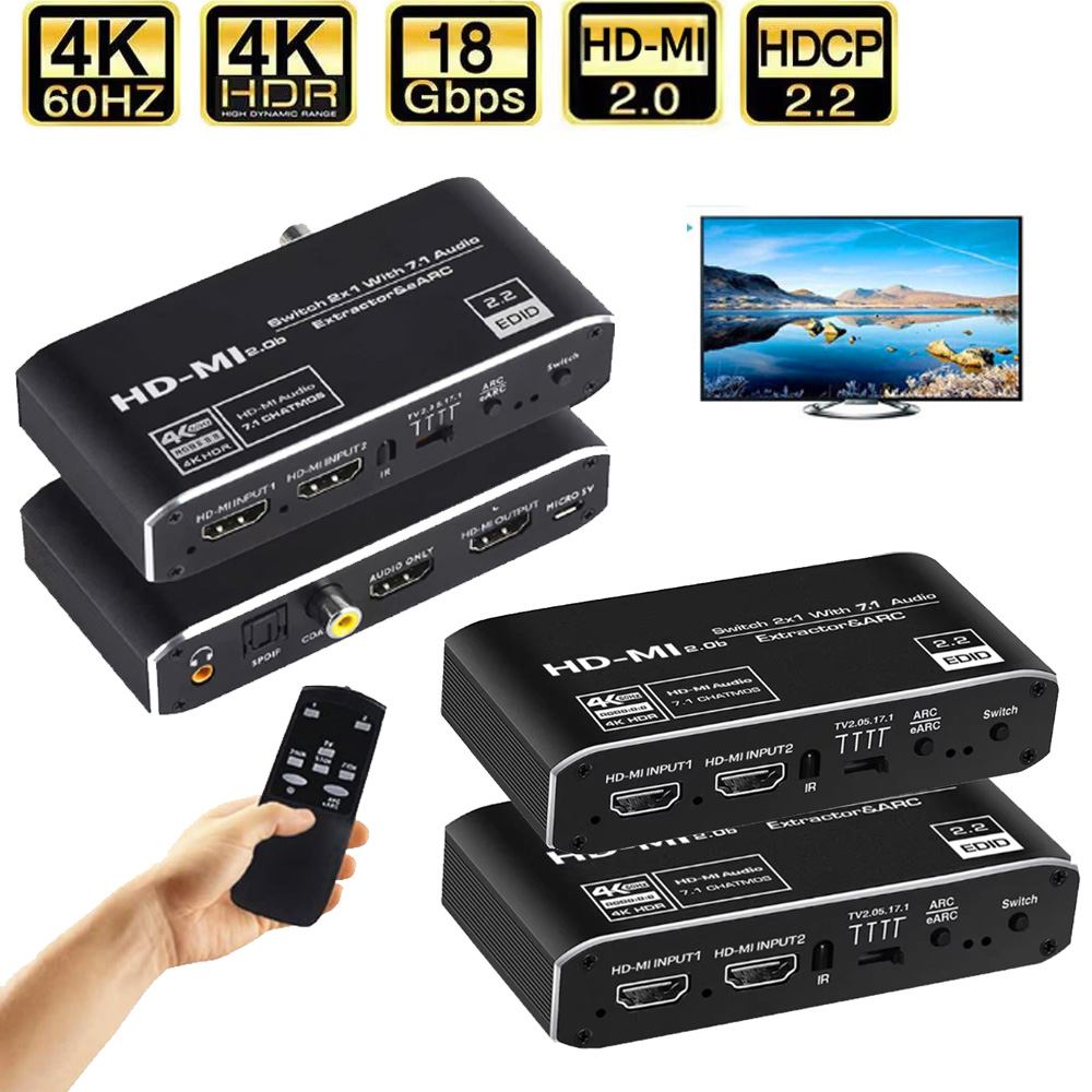 2x1 HDMI-compatible Switch eAR - Hdmi Arc Cable reseña y precio