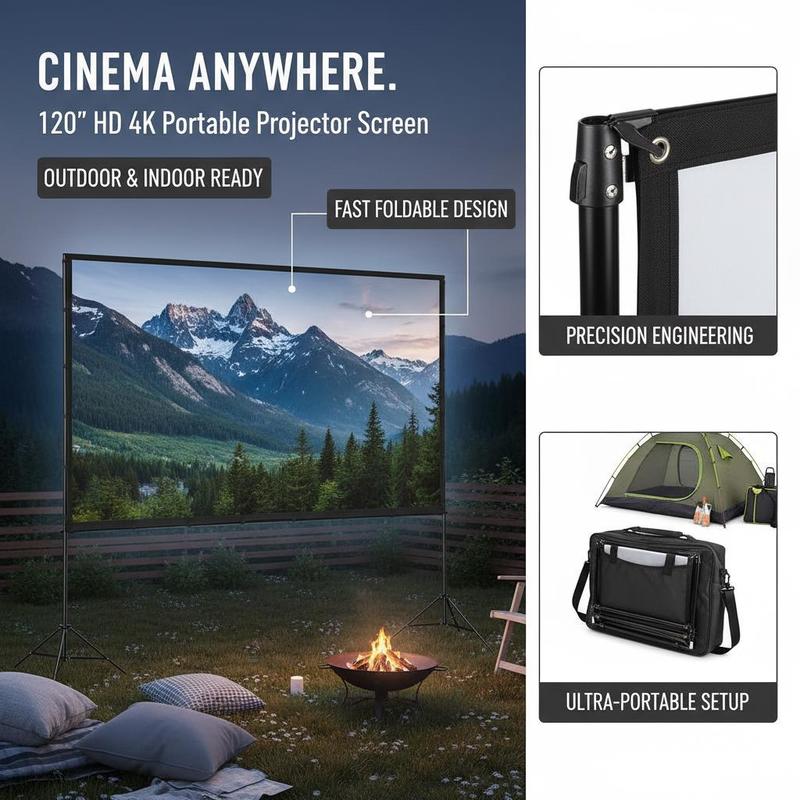 Projector Screen with Stand, 1 - Projector Carrying Bag reseña y precio