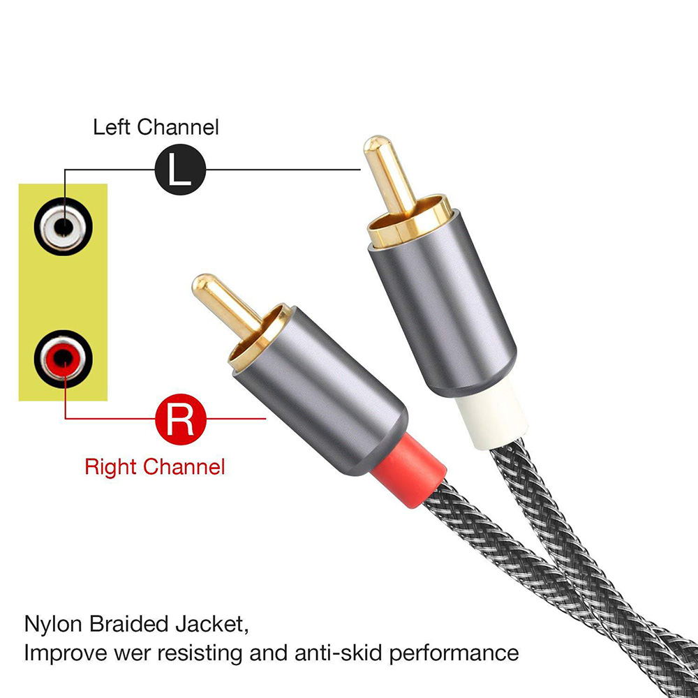 2RCA To 2 RCA Male To Male Aud - Genius Home Cinema reseña y precio