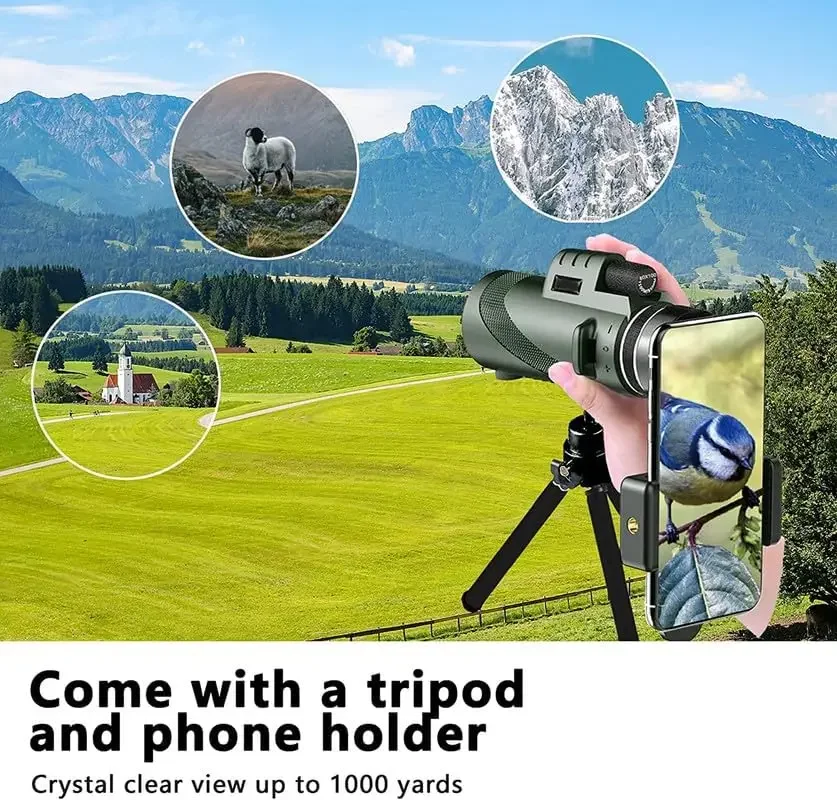80x100 HD Monocular for Smartp - Home Cinema Center reseña y precio
