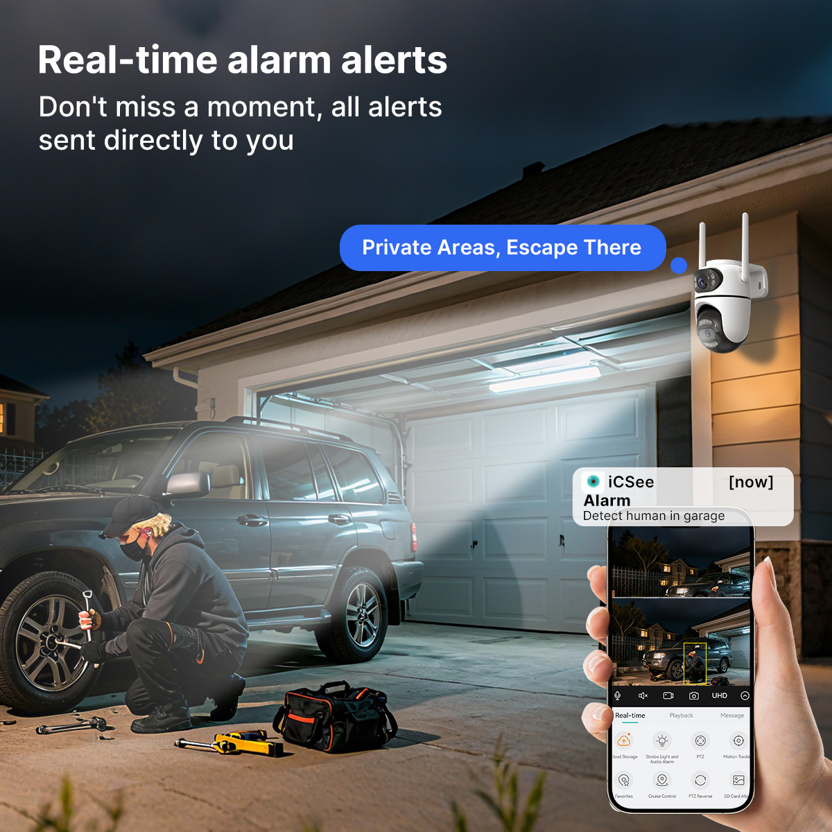 8MP 4K HD Wifi PTZ Camera iCse - Home Cinema Screen reseña y precio
