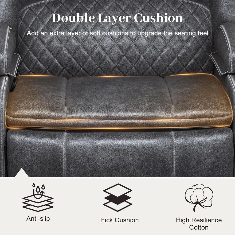 2-Seater Reclining Velvet Love - Recliner Sofa Cover reseña y precio