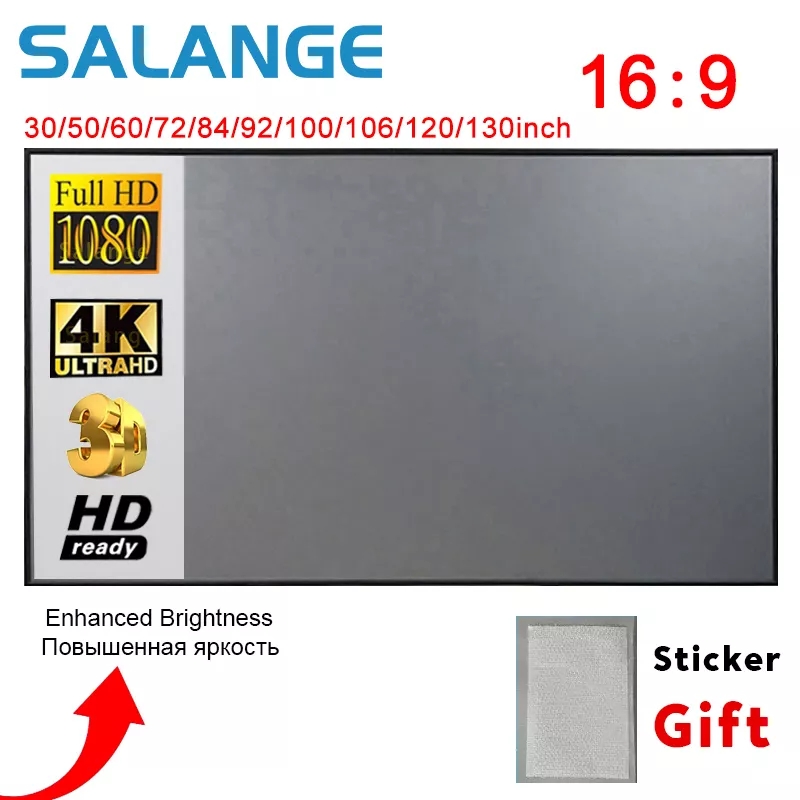 Salange Projector Screen,60 10 - Home Cinema Screen reseña y precio