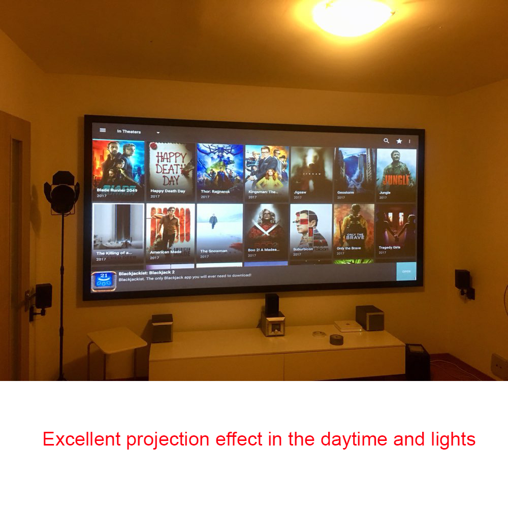 Salange Projector Screen,60 10 - Home Cinema Screen reseña y precio