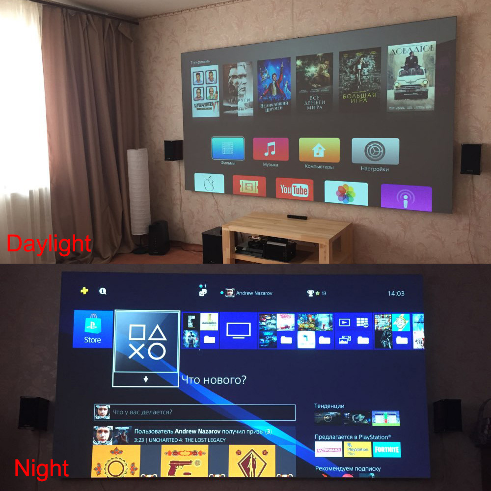 Salange Projector Screen,60 10 - Home Cinema Screen reseña y precio