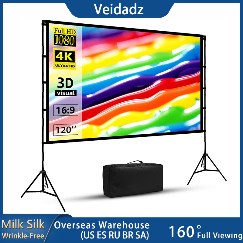 VEIDADZ Projector Screen With  - Projector Carrying Bag reseña y precio