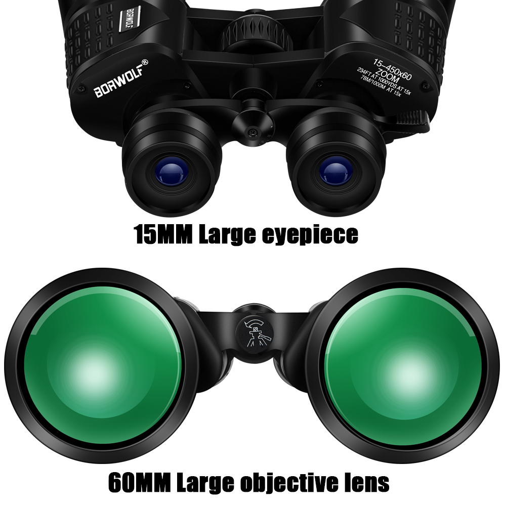 BORWOLF 15-450X60 Binoculars T - Home Cinema Center reseña y precio