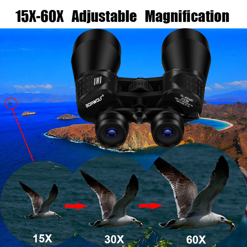 BORWOLF 15-450X60 Binoculars T - Home Cinema Center reseña y precio