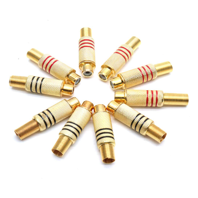 4PCS RCA Plug Gold Plated Sold - Home Cinema Unit reseña y precio