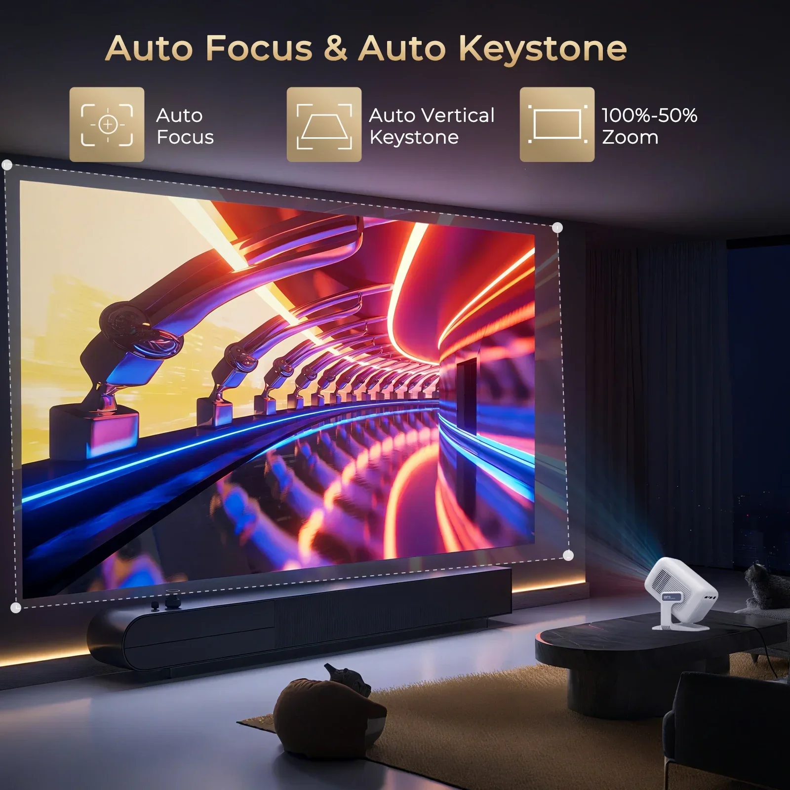 LynCast 4K X3AQ Projector 500A - Video Home Cinema reseña y precio